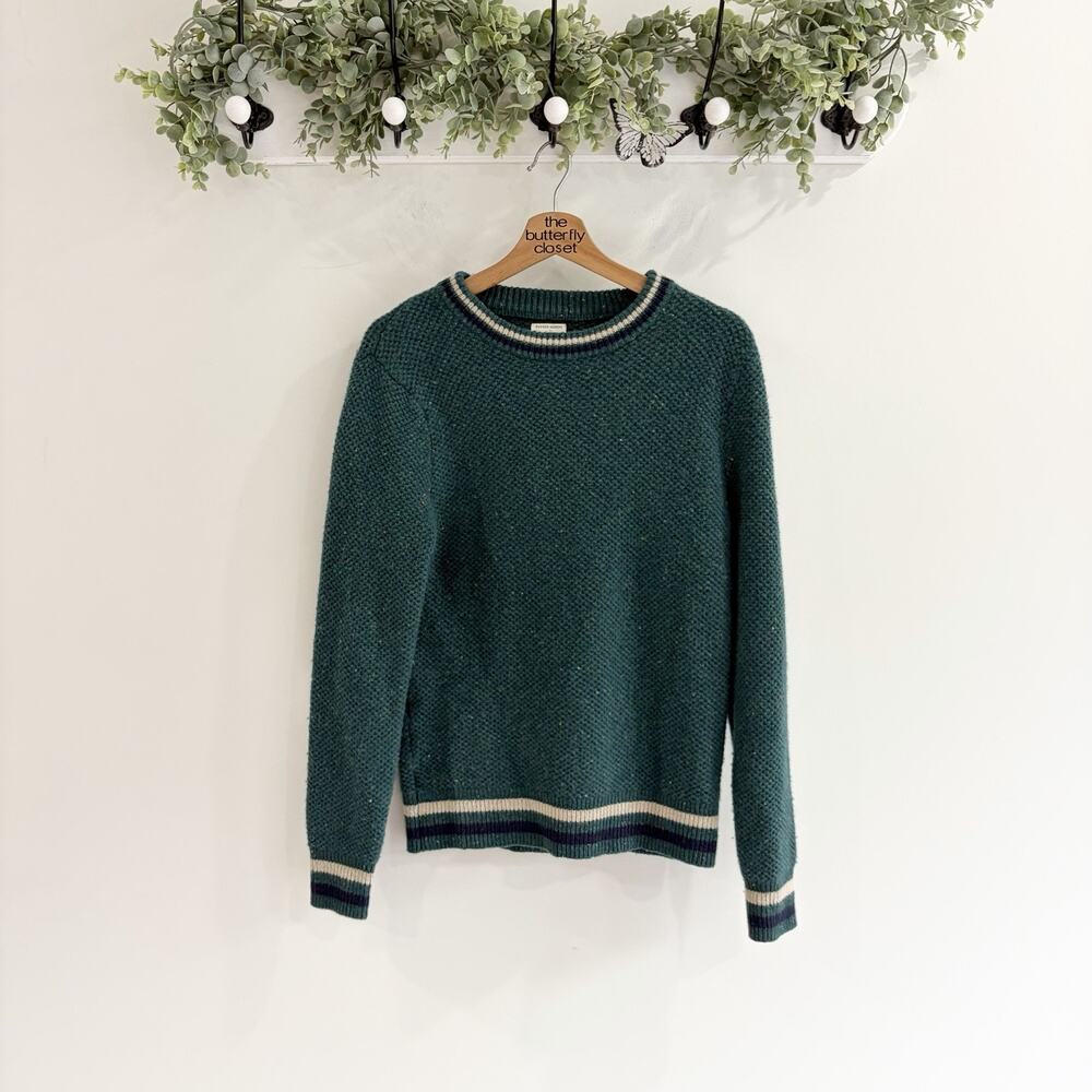 J. Crew Men’s Rugged Merino Wool Sweater Donegal Small C 5847
